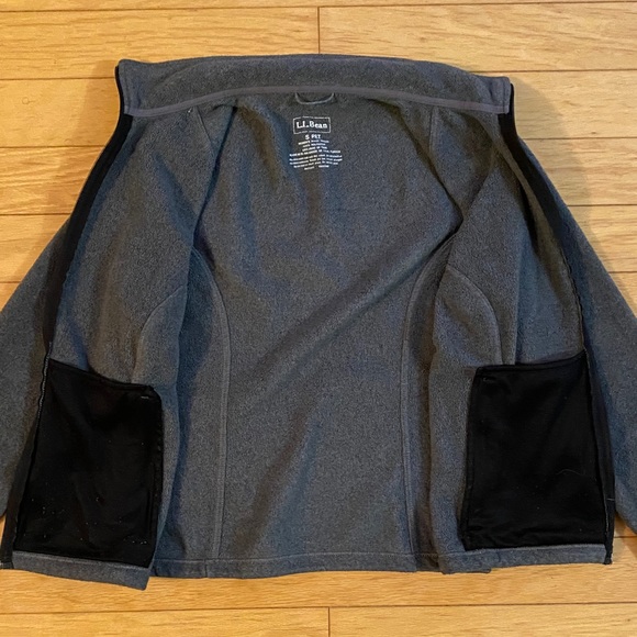 LL Bean fleece full zip sweater size S - Picture 4 of 6